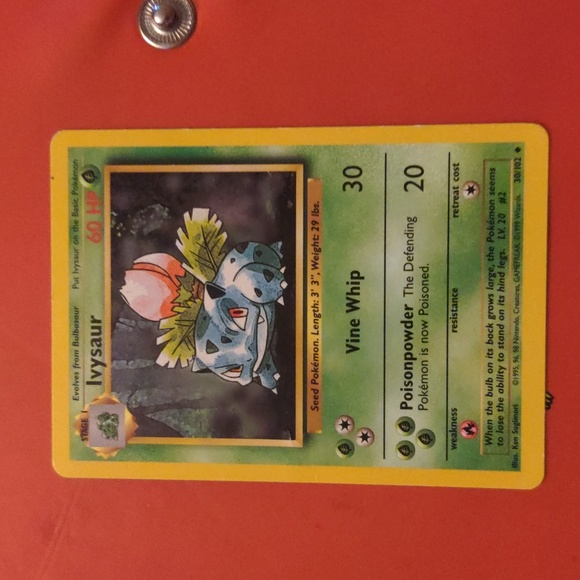 Pokemon 1995 Ivysaur 1990s Base Set - Picture 4 of 5